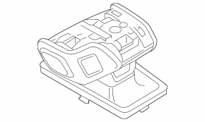 Ручка КПП Audi A6 C8 19-25 кожа черная с серой строчкой