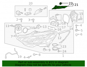 Căptușeală aripă față dreapta Audi A7 19-25
