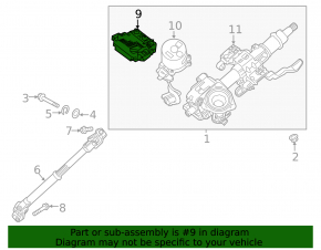 Unitate de control a servodirecției electrice pentru Kia Niro 17-19 HEV