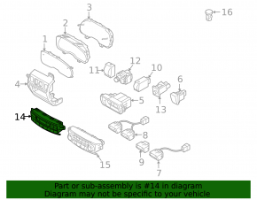Управление климат-контролем Subaru Outback 10-14 auto