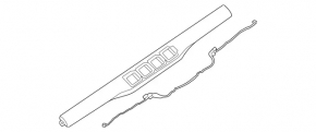 Накладка передней панели правая Mercedes W167 GLE 350 450 20-26 под дерево, с подсветкой