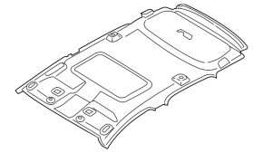Acoperirea tavanului pentru Ford Ecosport 18-22