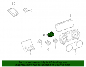 Buton de parcare pentru Land Rover Range Rover Velar 18-22
