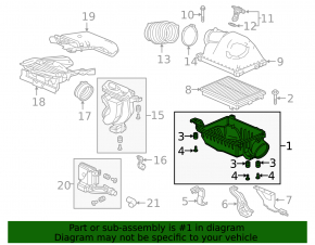 Carcasa filtrului de aer Acura RDX 19-25 partea inferioară