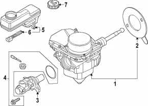 Rezervor pompa principală de frână Volkswagen ID.4 21-25 cu capac