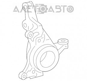 Цапфа со ступицей передняя правая Toyota Sienna 11-20 AWD