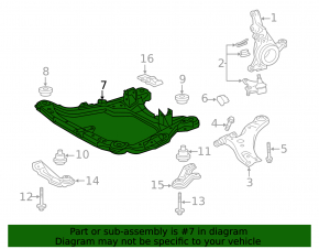 Подрамник передний Toyota Highlander 08-13