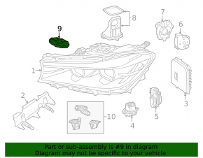 Крышка фары BMW 7 G11 G12 16-22