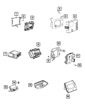 Tire Pressure Monitoring Module Jeep Renegade 15-21