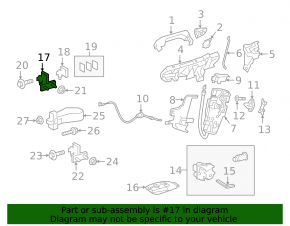 Петля двери верхняя передняя левая Mercedes H247 GLA 20-26