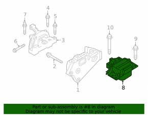 Подушка АКПП VW Atlas 18-26 2.0T
