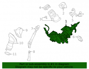 Рулевая колонка Lexus NX200t NX300 NX300h 15-21 с электрорегулиовкой