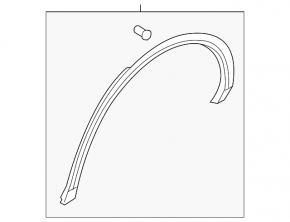 Decorație arc arip dreapta spate Audi Q5 80A 18-20 S-Line