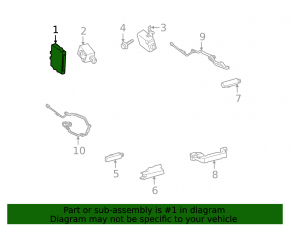 Computer assy, smart key Toyota Prius 30 10-12