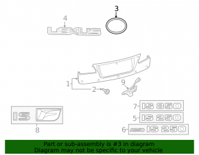 Emblema grilei radiatorului Lexus ES350 07-09