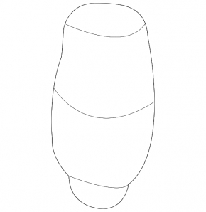 Bara de protectie capota dreapta Honda Insight 19-22 pe capota noua originala