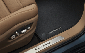 Комплект ковриков салона ткань Porsche Cayenne 19-23 черный
