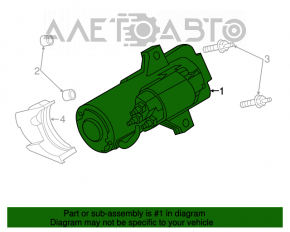 Стартер Ford Escape MK3 13-19 2.0T 2.5 повреждение водой