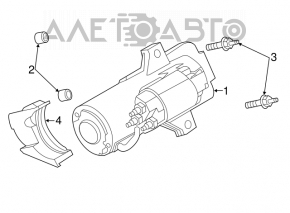 Стартер Ford Escape MK3 13-19 2.0T 2.5 повреждение водой