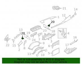 Husă consolă centrală Audi A6 C7 12-18 bej