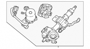 Рулевая колонка с ЭУР Hyundai Sonata 18-19 hybrid