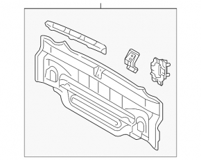 Задняя панель Toyota Camry v50 12-14 usa графит