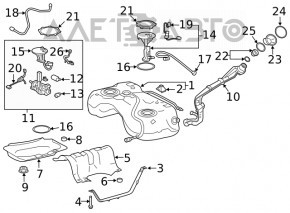 Топливный насос бензонасос Toyota Rav4 19-24 2.5