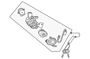 Замок зажигания Kia K5 21-24