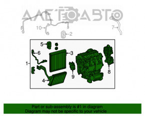 Печка в сборе Lexus RX350 10-15