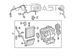 Печка в сборе Lexus RX350 10-15
