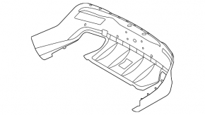 Prelungire bară spate Mercedes GLE 53/63 21-23 pentru senzori de parcare, pentru bara de remorcare, pachet AMG