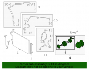 Компрессор кондиционера Mazda 3 19-26 2.5