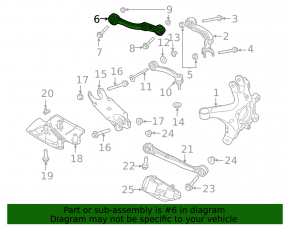 Braț de control transversal spate dreapta sus pentru Land Rover Range Rover 22-25