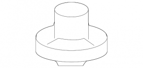 Опора радиатора нижняя левая Chevrolet Equinox 10-17 резина