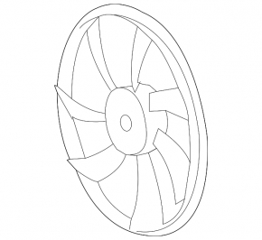 Ventilator de răcire cu rotor dreapta Lexus LS460 LS600h 07-17 7 palete
