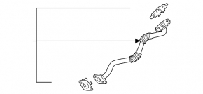 Conductă de scurgere ulei turbo Hyundai Santa Fe 24-26