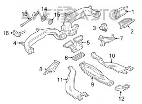 Воздухоприемник печки VW Tiguan 09-17