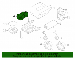 Динамик торпедный BMW X5 F15 14-18 HiFi