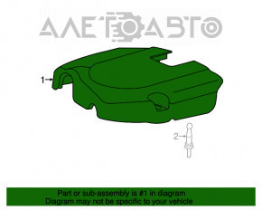 Накладка двигателя Fiat 500 12-17