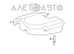 Накладка двигателя Fiat 500 12-17