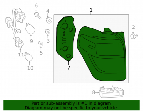 Lampă aripă exterioară dreapta Toyota 4Runner 14-24