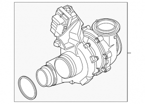 Ansamblu turbocompresor cu galerie evacuare BMW 7 F01 11-15 535d, 535dxi, 3.0L cu turbo diesel, X5, 3.0L diesel, 740ldxi