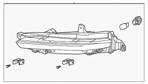 Semnalizare dreapta pentru Honda Pilot 19-22