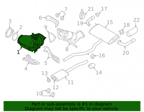 Катализатор Volvo V90 17-21 T5, T6 code: GH06