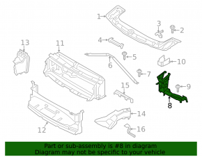 Окуляр фары левый BMW 4 F32/33/36 14-20