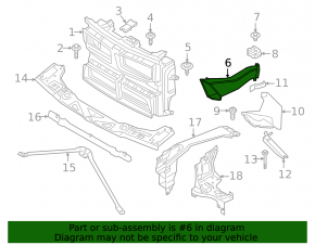 Воздуховод тормозного диска переднего правого BMW X1 F48 16-19 B46