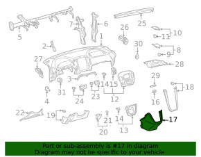 Обрамление тоннеля нижнее Lexus RX300 98-03