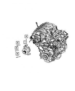 Генератор Jeep Grand Cherokee WK2 16-22 3.6 220 Amp