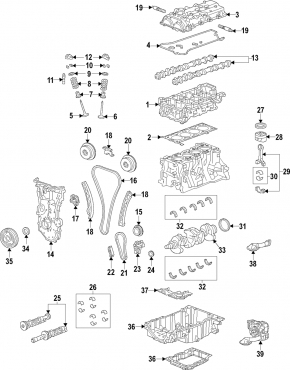 Коленвал Cadillac ATS 13-19 2.0T