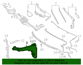 Rezervor de șaibă pentru Mercedes W167 GLE 350 450 20-24 pentru 2 motoare